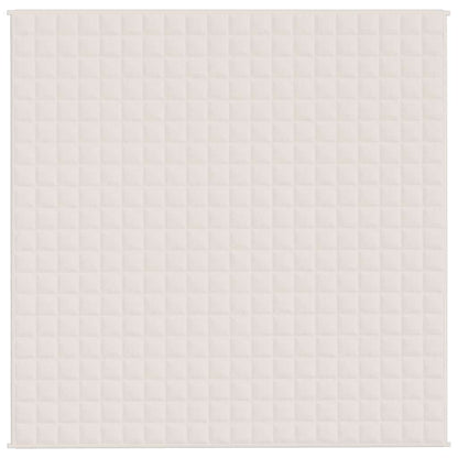 Gewichtsdecke Hellcreme 200x200 cm 9 kg Stoff