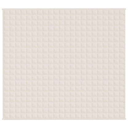 Gewichtsdecke Hellcreme 200x225 cm 13 kg Stoff