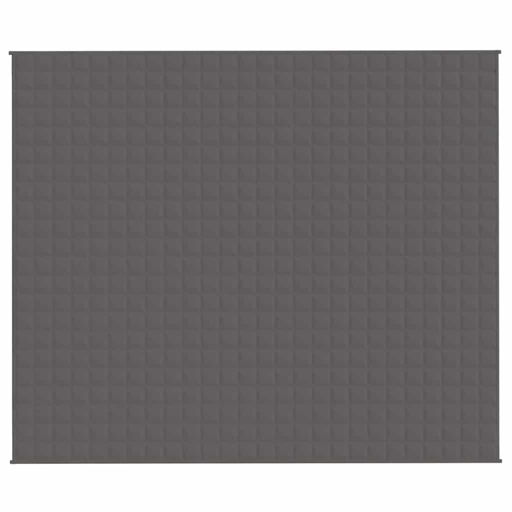 Gewichtsdecke Grau 220x260 cm 15 kg Stoff