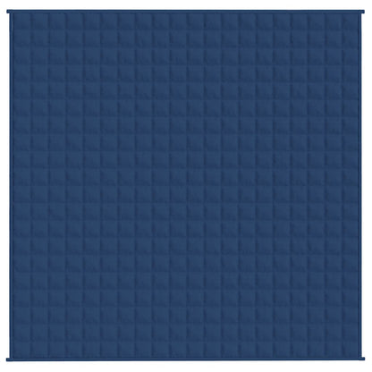 Gewichtsdecke Blau 200x200 cm 13 kg Stoff