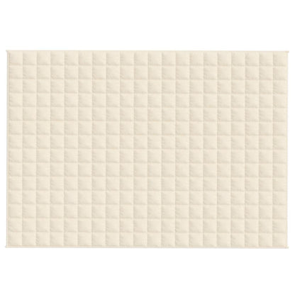 Gewichtsdecke Hellcreme 138x200 cm 6 kg Stoff