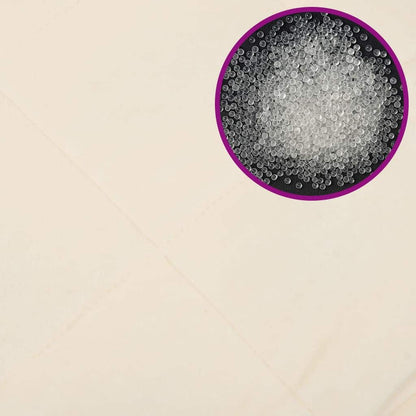 Gewichtsdecke Hellcreme 150x200 cm 11 kg Stoff