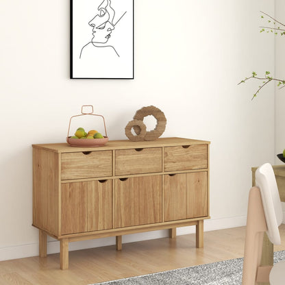 vidaXL Buffet OTTA 114x43x73,5 cm Bois de pin massif