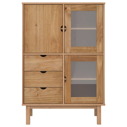 vidaXL Bahut haut OTTA 85x43x125 cm Bois de pin massif