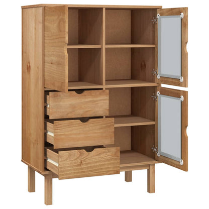 vidaXL Bahut haut OTTA 85x43x125 cm Bois de pin massif