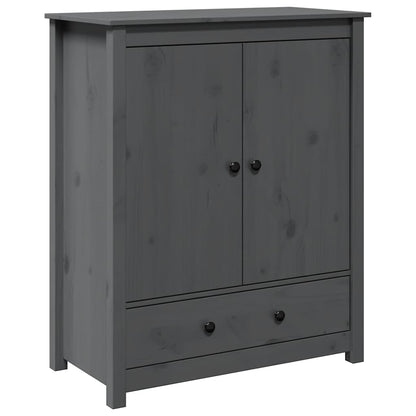 vidaXL Highboard gris 83x41,5x100 cm pin massif