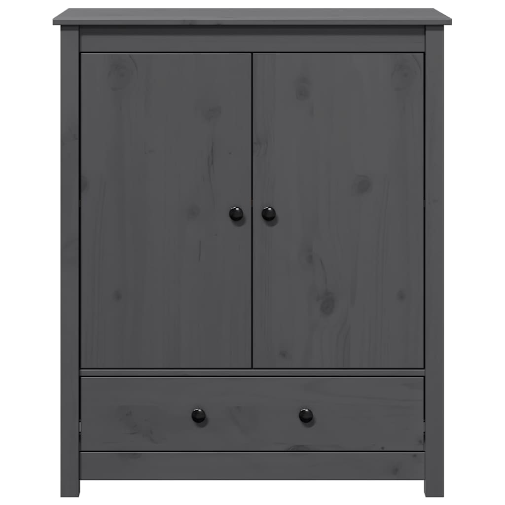 vidaXL Highboard gris 83x41,5x100 cm pin massif