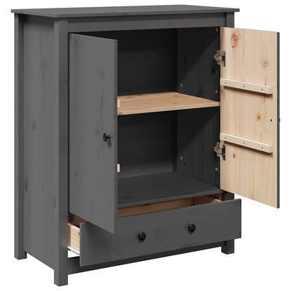 vidaXL Highboard gris 83x41,5x100 cm pin massif