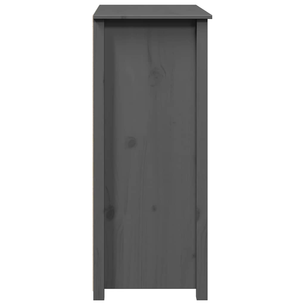 vidaXL Highboard gris 83x41,5x100 cm pin massif