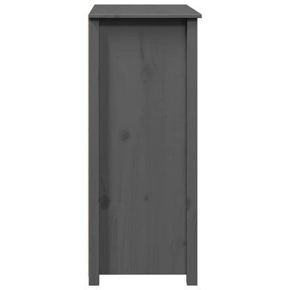 vidaXL Highboard gris 83x41,5x100 cm pin massif