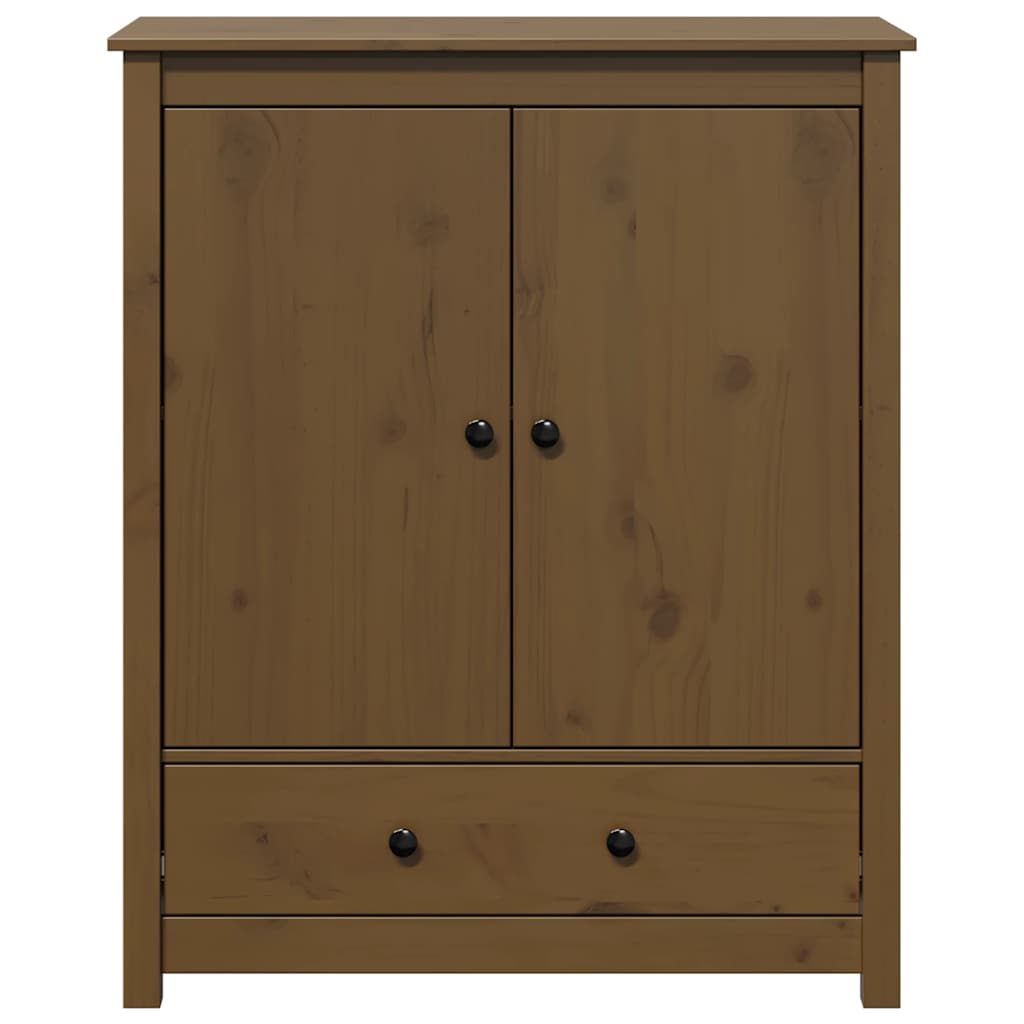 vidaXL Highboard marron miel 83x41,5x100 cm pin massif
