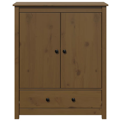vidaXL Highboard marron miel 83x41,5x100 cm pin massif