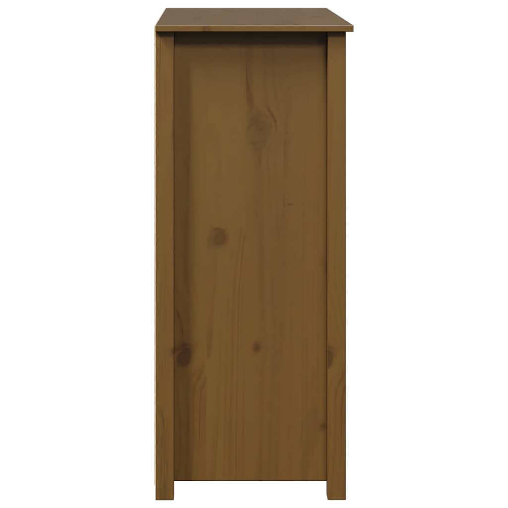vidaXL Highboard marron miel 83x41,5x100 cm pin massif