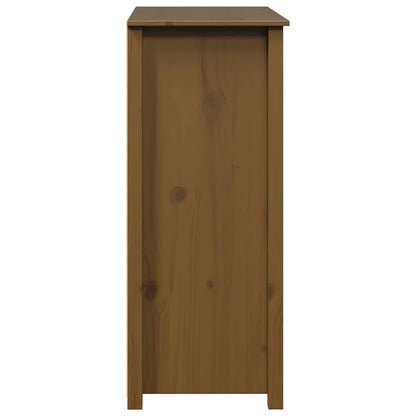 vidaXL Highboard marron miel 83x41,5x100 cm pin massif