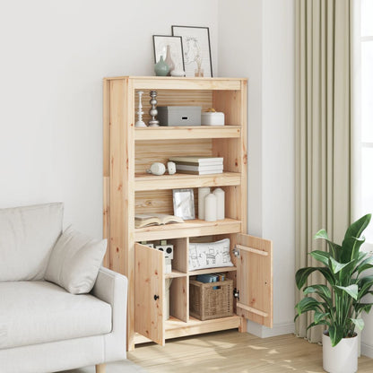 vidaXL Buffet haut 80x35x154 cm Bois de pin massif