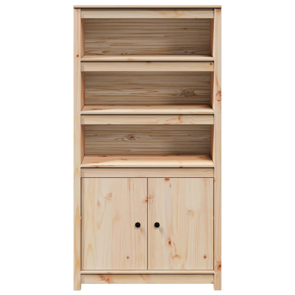 vidaXL Buffet haut 80x35x154 cm Bois de pin massif