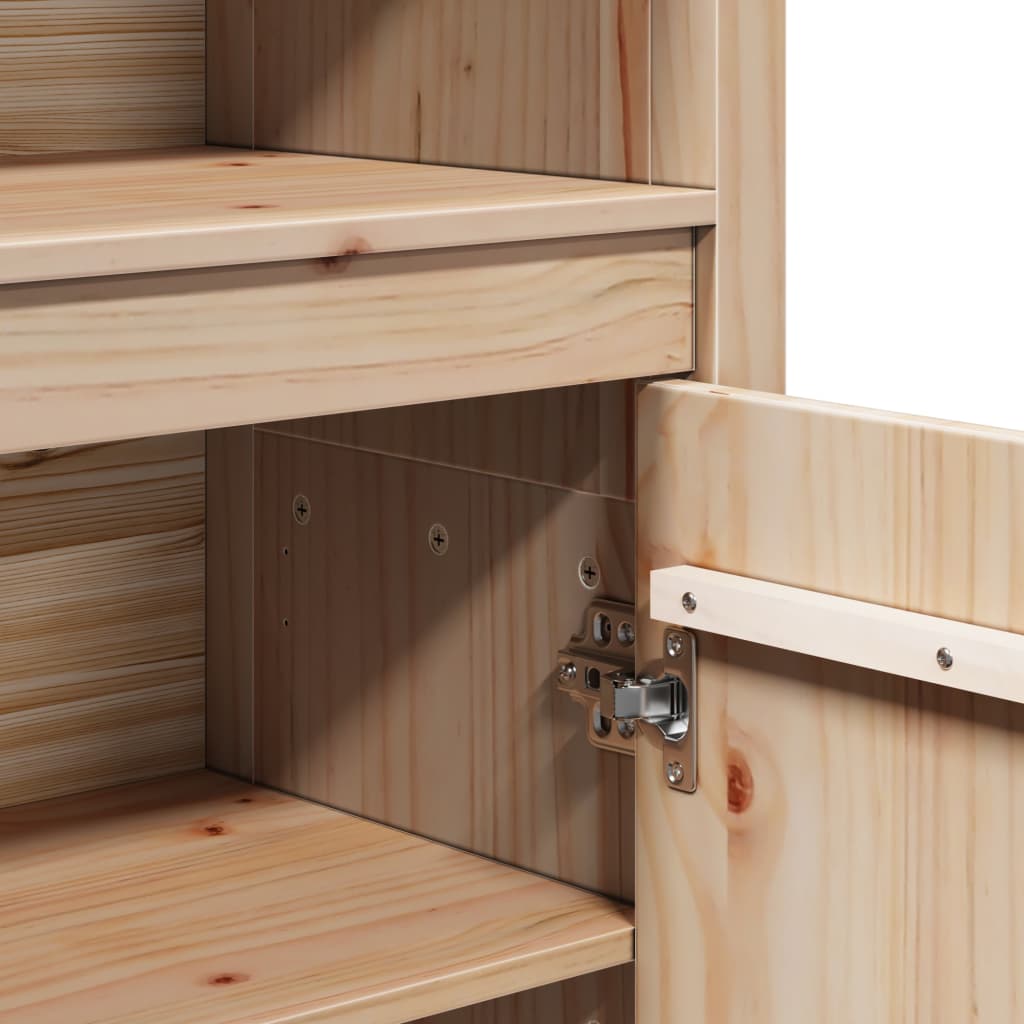 vidaXL Buffet haut 80x35x154 cm Bois de pin massif