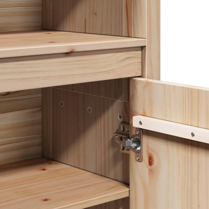 vidaXL Buffet haut 80x35x154 cm Bois de pin massif
