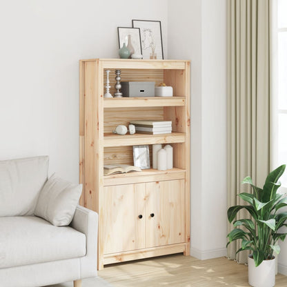 vidaXL Buffet haut 80x35x154 cm Bois de pin massif