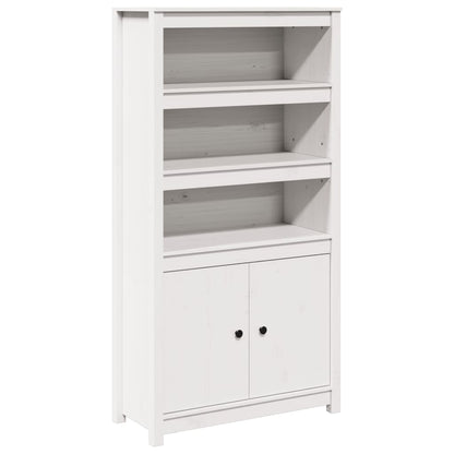 vidaXL Buffet haut blanc 80x35x154 cm Pin massif