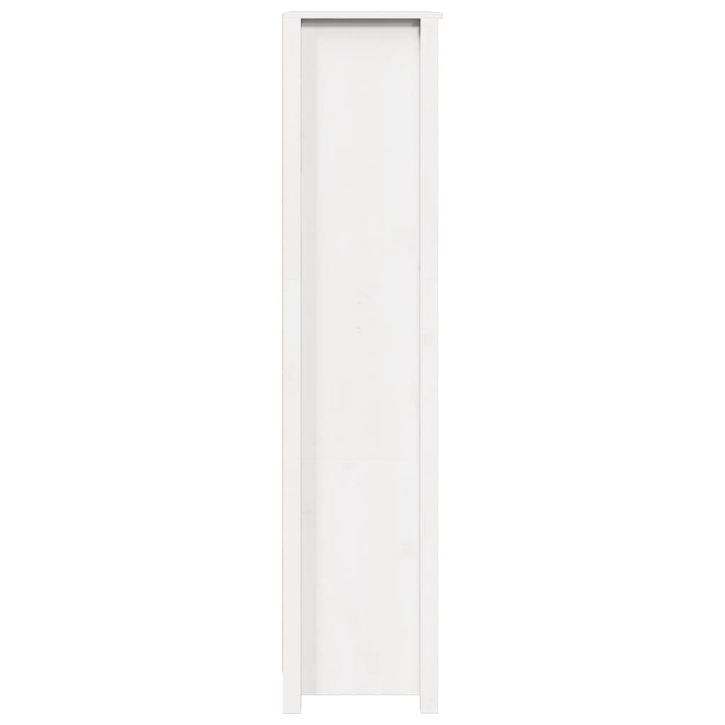 vidaXL Buffet haut blanc 80x35x154 cm Pin massif