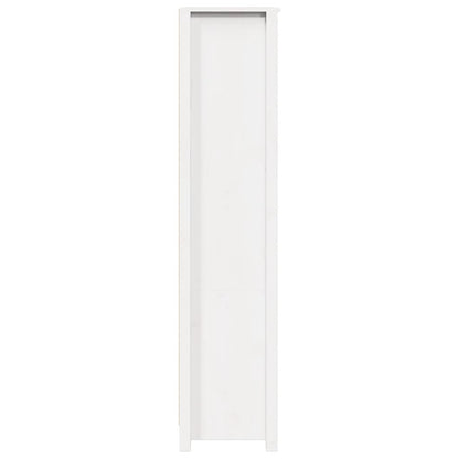vidaXL Buffet haut blanc 80x35x154 cm Pin massif