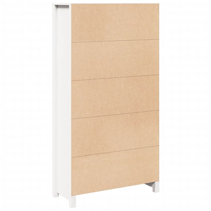 vidaXL Buffet haut blanc 80x35x154 cm Pin massif