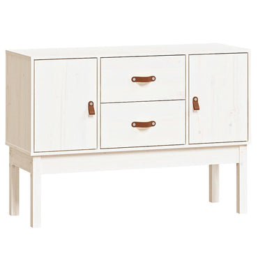 vidaXL Buffet blanc 110x40x78 cm Bois de pin massif