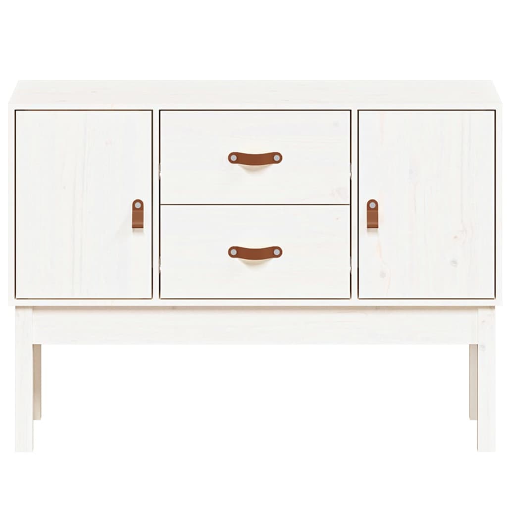 vidaXL Buffet blanc 110x40x78 cm Bois de pin massif
