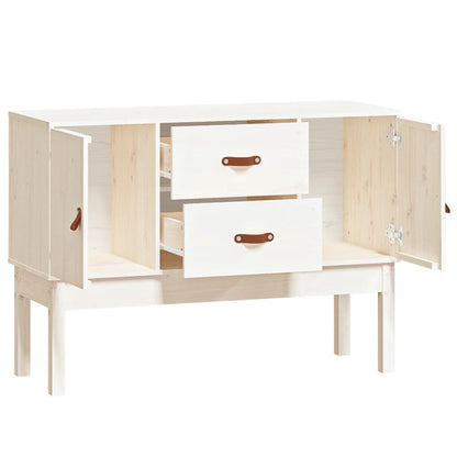 vidaXL Buffet blanc 110x40x78 cm Bois de pin massif