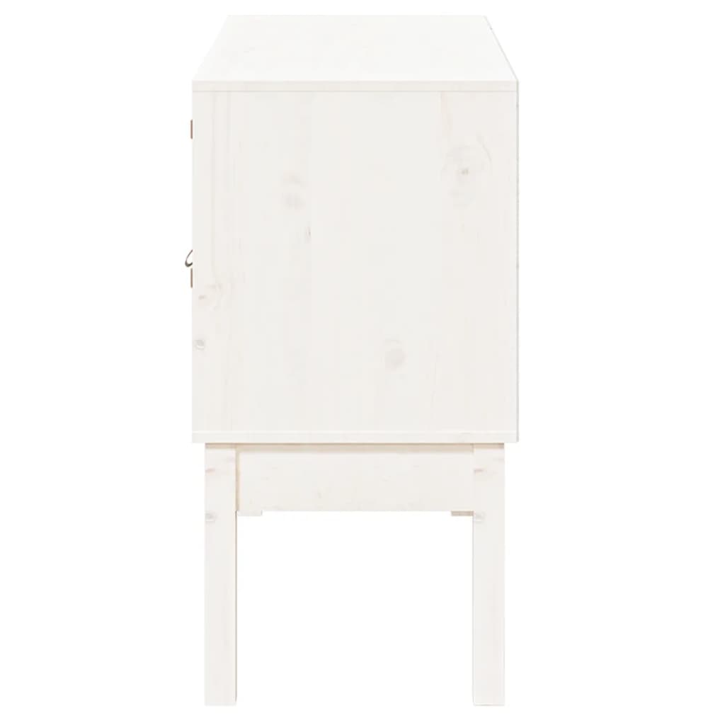 vidaXL Buffet blanc 110x40x78 cm Bois de pin massif