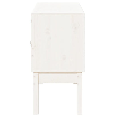 vidaXL Buffet blanc 110x40x78 cm Bois de pin massif