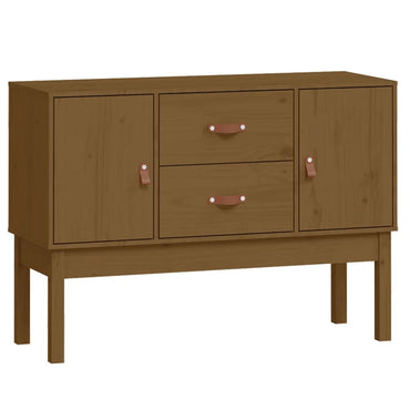 vidaXL Buffet marron miel 110x40x78 cm Bois de pin massif