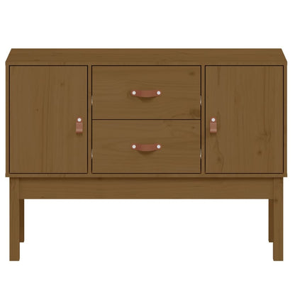 vidaXL Buffet marron miel 110x40x78 cm Bois de pin massif