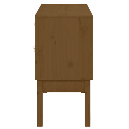 vidaXL Buffet marron miel 110x40x78 cm Bois de pin massif