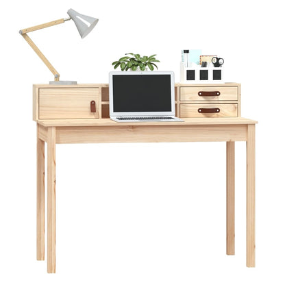 vidaXL Schreibtisch 110 x 50 x 93 cm Massivholz Kiefer