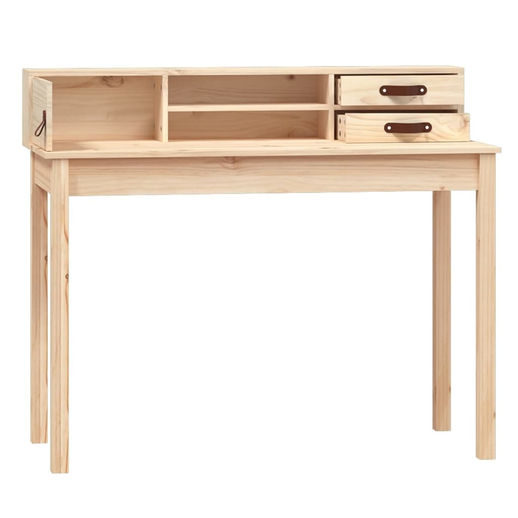 vidaXL Schreibtisch 110 x 50 x 93 cm Massivholz Kiefer