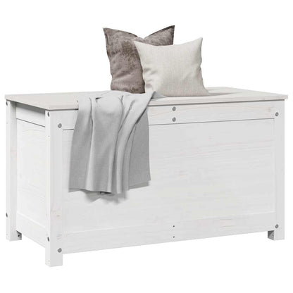 vidaXL Truhe Weiß 80x40x45,5 cm Massivholz Kiefer