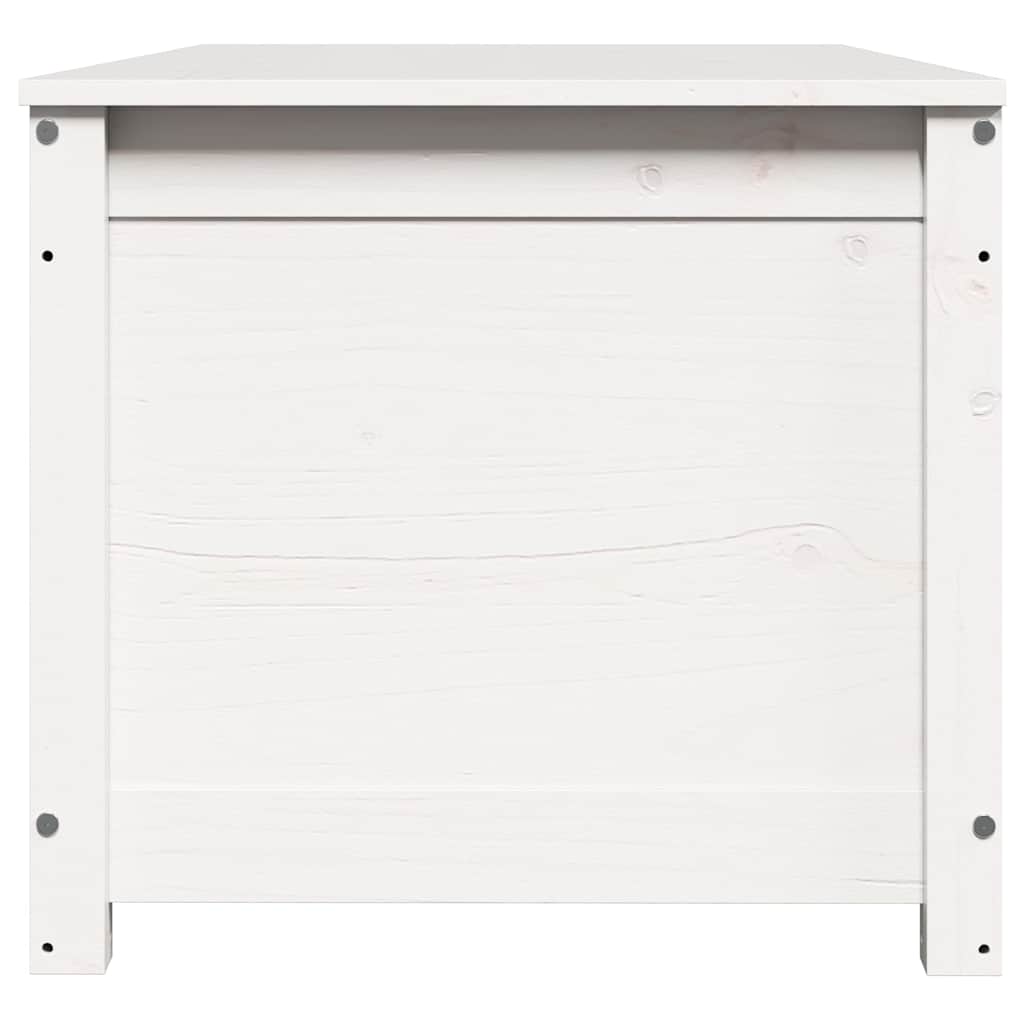 vidaXL Truhe Weiß 110x50x45,5 cm Massivholz Kiefer