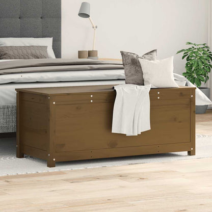 vidaXL Truhe Honigbraun 110x50x45,5 cm Massivholz Kiefer