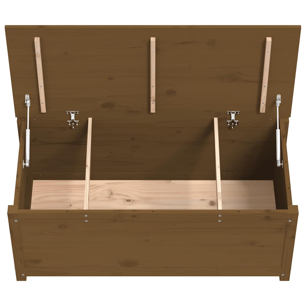 vidaXL Truhe Honigbraun 110x50x45,5 cm Massivholz Kiefer