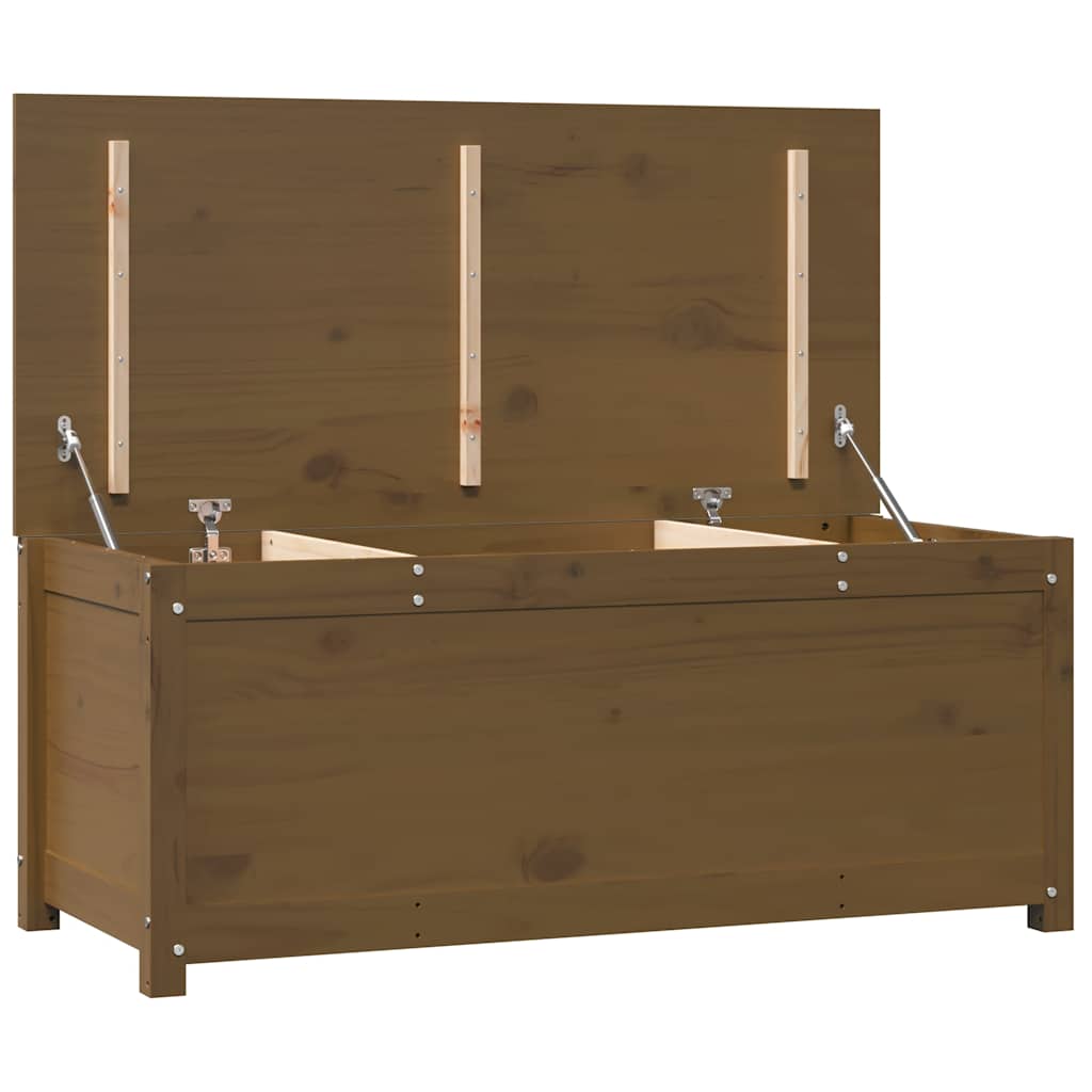 vidaXL Truhe Honigbraun 110x50x45,5 cm Massivholz Kiefer
