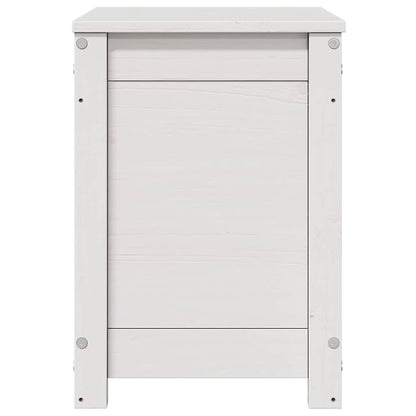 Truhe Weiß 60x32x45,5 cm Massivholz Kiefer