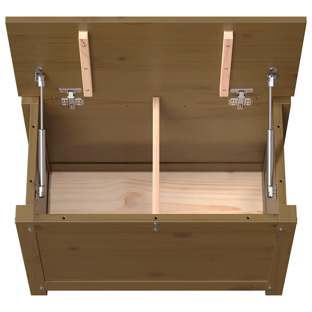 vidaXL Truhe Honigbraun 60x32x45,5 cm Massivholz Kiefer