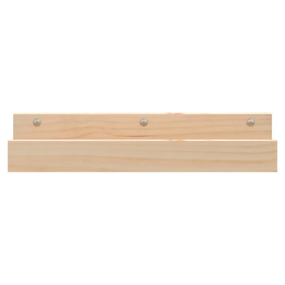 vidaXL Étagères murales 2 pcs 50x12x9 cm Bois de pin massif