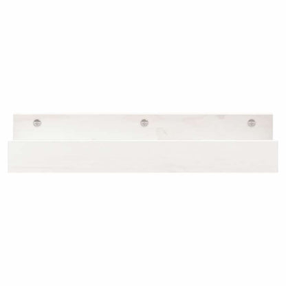 vidaXL Wandregale 2 Stk. Weiß 50x12x9 cm Massivholz Kiefer