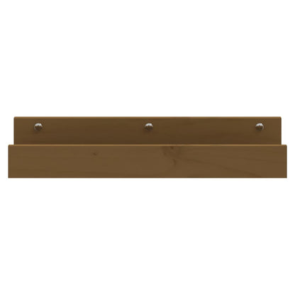 vidaXL Wandregale 2 Stk. Honigbraun 50x12x9 cm Massivholz Kiefer