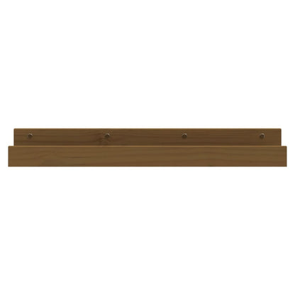 vidaXL Étagères murales 2 pcs Marron miel 80x12x9 cm Pin massif