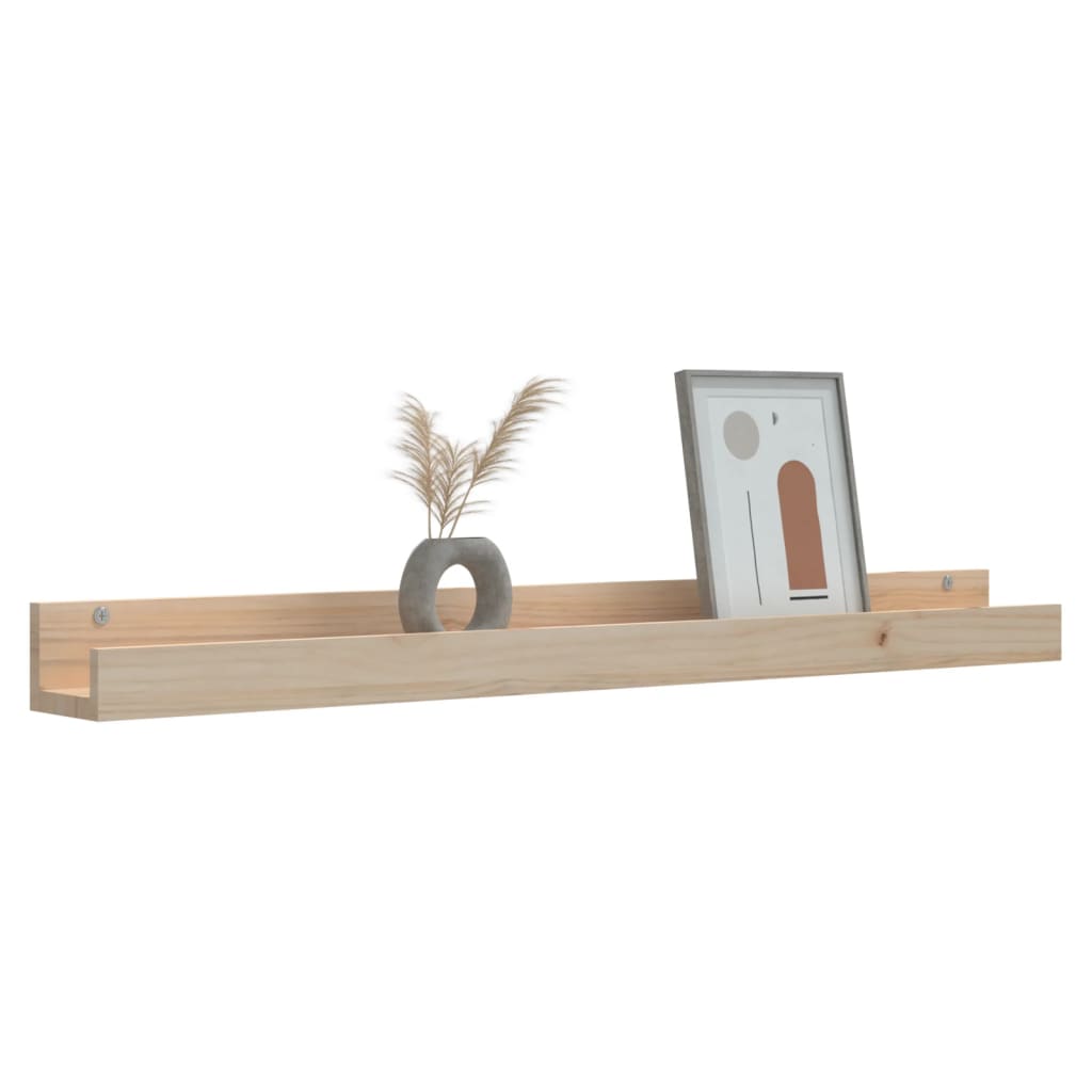 vidaXL Wandregale 2 Stk. 110x12x9 cm Massivholz Kiefer