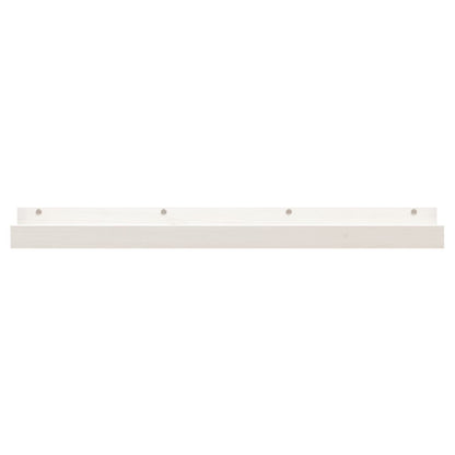 vidaXL Étagères murales 2 pcs Blanc 110x12x9 cm Bois de pin massif